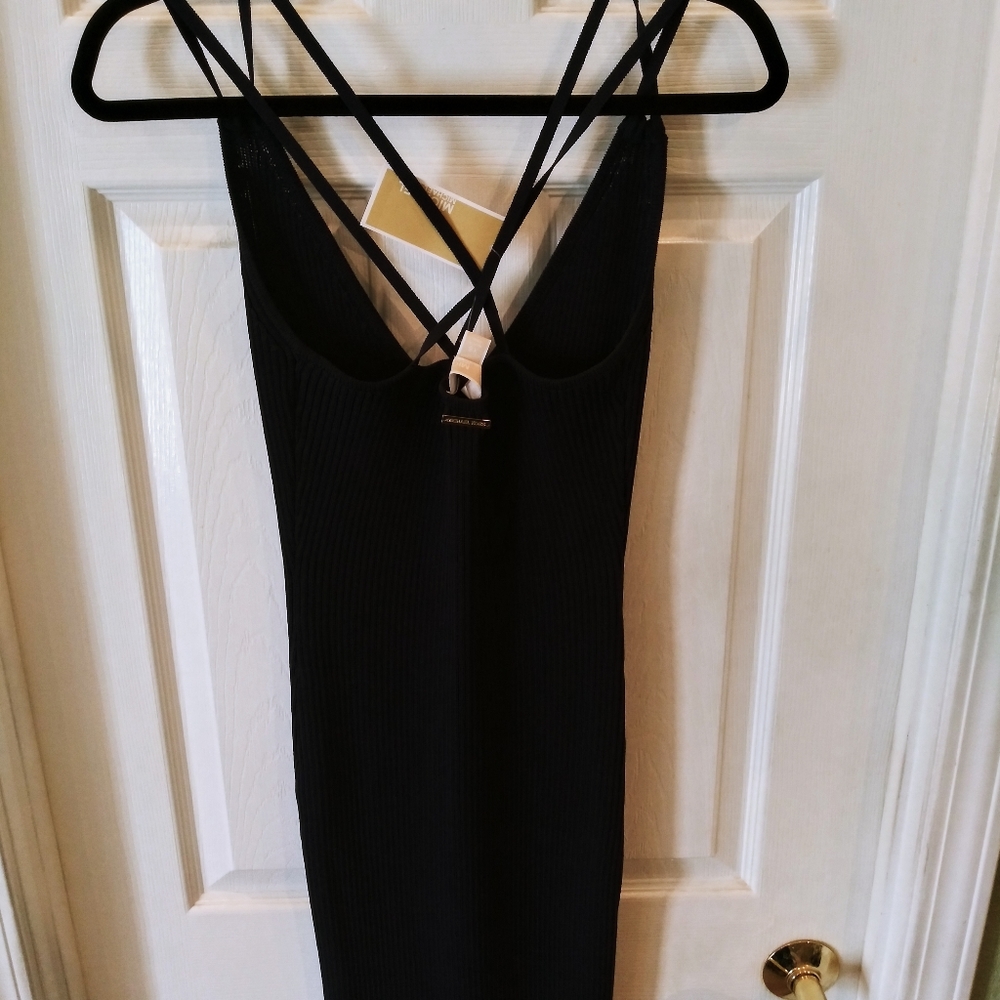 NWT Michael Kors Knit Dress Blue Extra Small - Picture 3 of 12